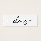 Bar Billet Mariage Réception Carte de boisson (Devant)