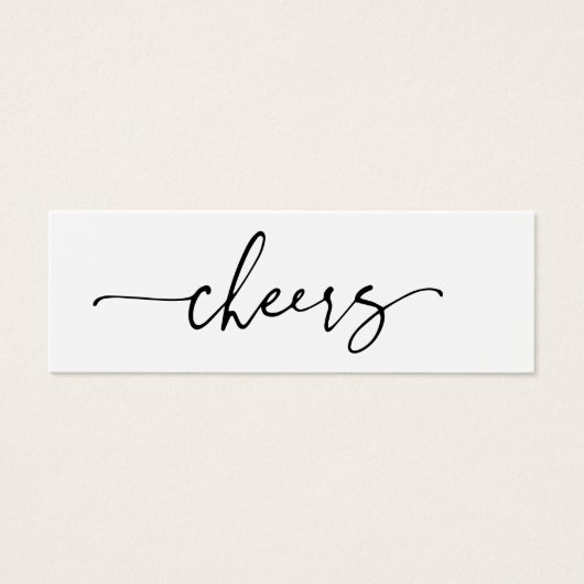 Bar Billet Mariage Réception Carte de boisson (Devant)