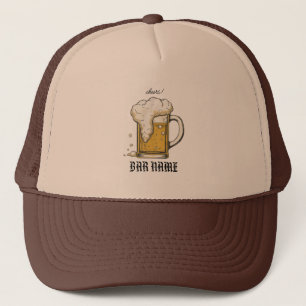 Bar Business vintage bierlogo winkel Trucker Pet