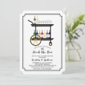 Bar Cart Stock de Uitnodiging van de Show van de S (Staand voorkant)