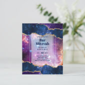 BAR CARTES MITZVAH Ciel céleste Blue Galaxy Gold (Debout devant)