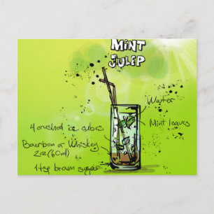 Bar Cocktail Recept Briefkaart