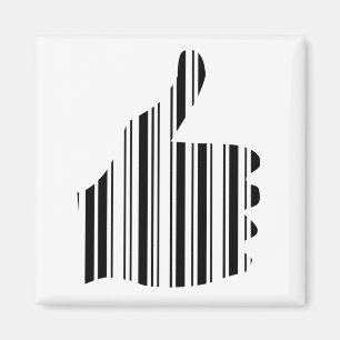 BAR-CODE THumb Gesture Pattern-ontwerp OPSCHUIMEN Magneet