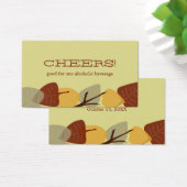 Bar d'automne feuille parsemé moderne boisson bill (Bureau)