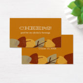 Bar d'automne feuille parsemé moderne boisson bill (Bureau)