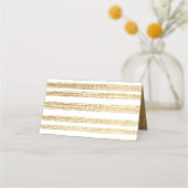 Bar en Bat Mitzvah Elegant Goud Tallit Place Cards (Achterkant)