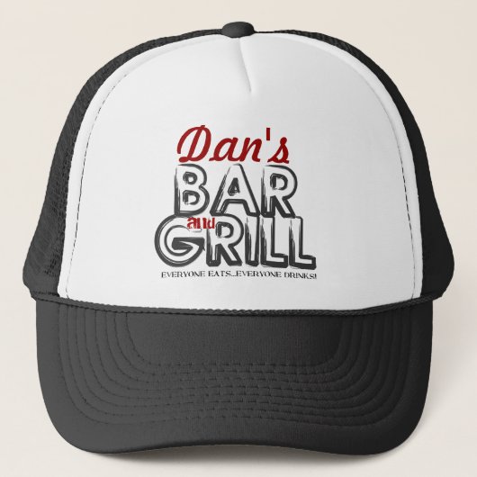 Bar en grill Trucker Hat Pet (Voorkant)