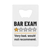 Bar Exam Funny 1 Étoiles Très Mauvais Ne Recommand (Devant)