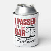 Bar Exam Funny Joke I ging de bar over Blikjeskoeler (Blikje Voorkant)