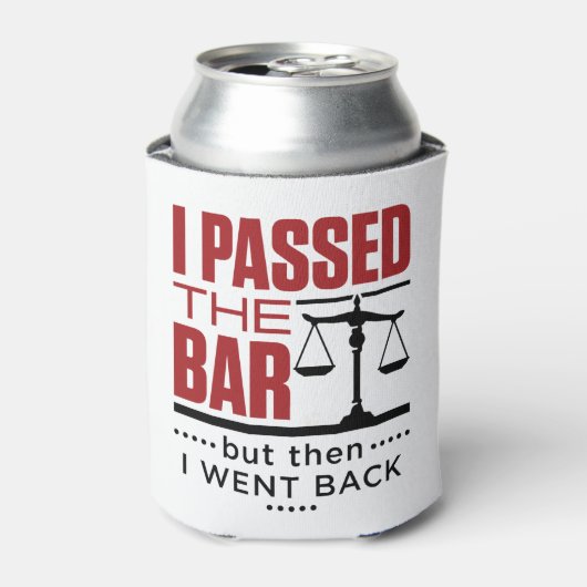 Bar Exam Funny Joke I ging de bar over Blikjeskoeler (Blikje Voorkant)