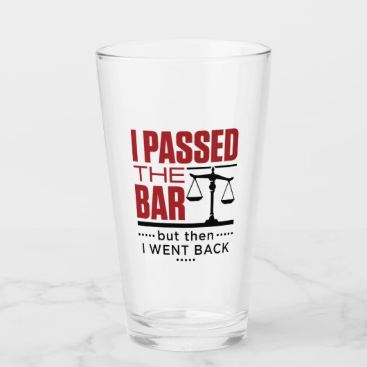 Bar Exam Funny Joke I ging de bar over Glas (Voorkant)