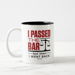 Bar Exam Funny Joke I ging de bar over Tweekleurige Koffiemok