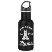 Bar Exam No Llama Problem Law School Attorney Waterfles (Voorkant)