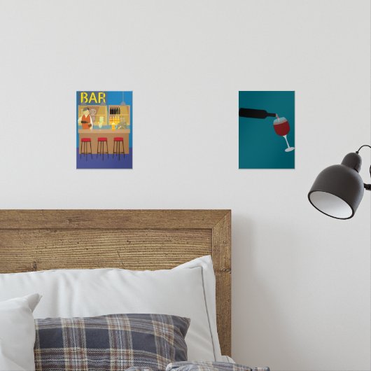 Bar & Filling Wine Glass (Chambre à coucher)