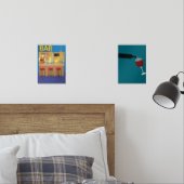 Bar & Filling Wine Glass Muurkunst Sets (Slaapkamer)