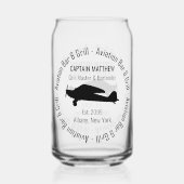 Bar & Grill De L'Aviation Verre Peut Bière Vaissel (Verso)