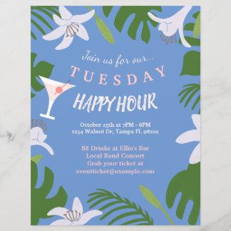 Bar Happy Hour Flyer