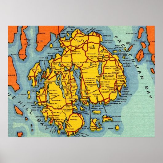 Bar Harbor - Acadia Park Poster (Voorkant)