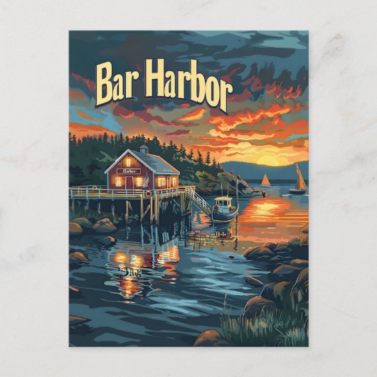 Bar Harbor Briefkaart (Voorkant)
