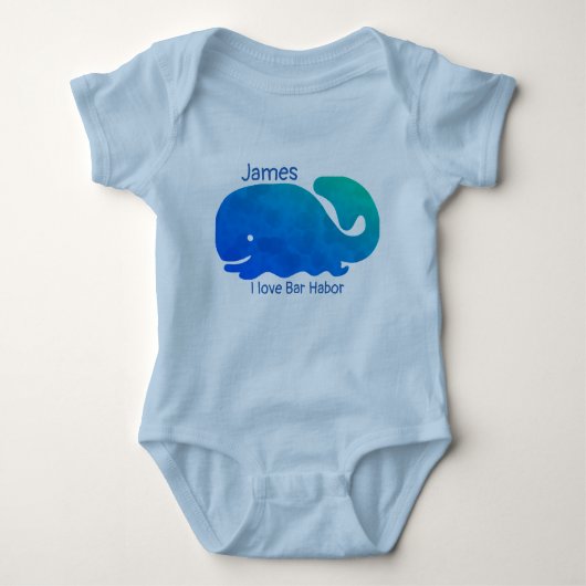 Bar Harbor Maine Baby Bodysuit (Voorkant)