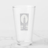 Bar Harbor Maine Lighthouse Moon Glas (Achterkant)