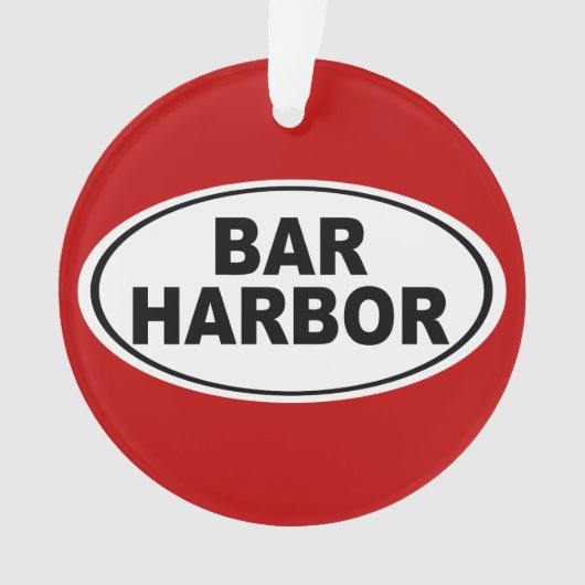 Bar Harbor Maine Ornament (voorkant)