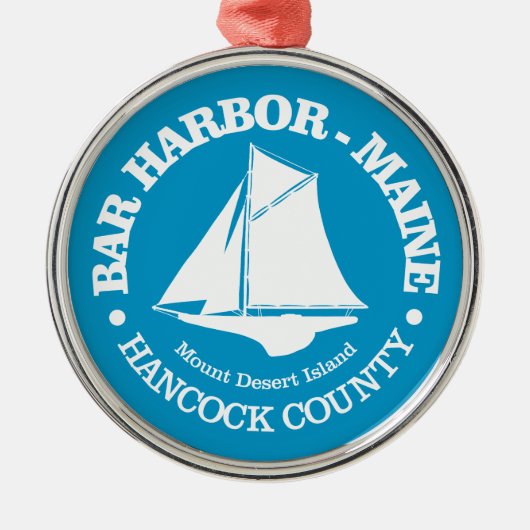 Bar Harbor (sloep) Metalen Ornament (Voorkant)