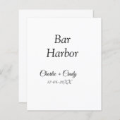 Bar Harbor vrijgezellenfeest bruidsmeisje bruiloft (Voorkant / Achterkant)
