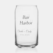 Bar Harbor vrijgezellenfeest bruidsmeisje bruiloft Blikvorm Glas (Voorkant)