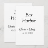 Bar Harbor vrijgezellenfeest bruidsmeisje bruiloft Feestdagenkaart (Voorkant / Achterkant)