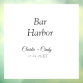 Bar Harbor vrijgezellenfeest bruidsmeisje bruiloft Raamsticker (Vel 3)