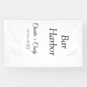 Bar Harbor vrijgezellenfeest bruidsmeisje bruiloft Spandoek (Horizontaal)