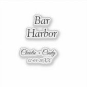 Bar Harbor vrijgezellenfeest bruidsmeisje bruiloft Sticker (Voorkant)