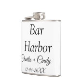 Bar Harbor vrijgezellenfeest bruidsmeisje trouwfee Heupfles (Links)