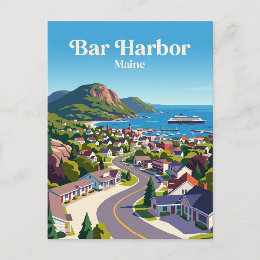 Bar Harbor VS Briefkaart (Voorkant)