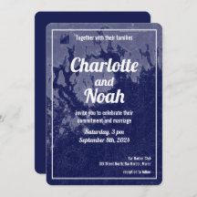 Bar Harbour Maine Map Wedding Invitation