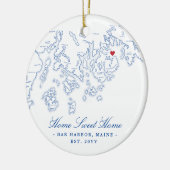 Bar Harbour Maine Ornament - Home Sweet Home (Links)