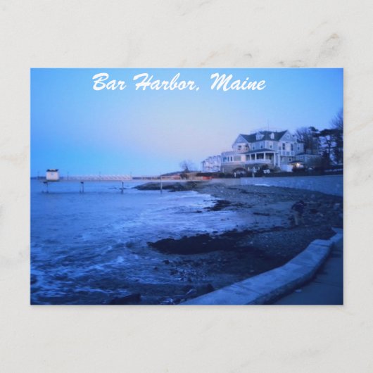 Bar Harbour, Maine Post Card Briefkaart (Voorkant)
