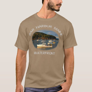 Bar Harbour, Maine Waterfront Souvenir T-shirt