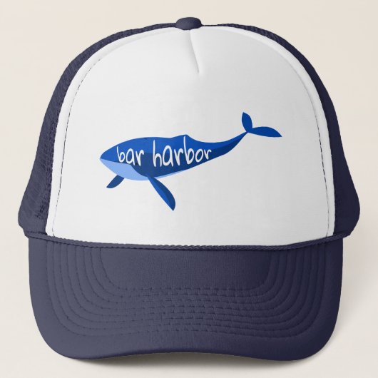 Bar Harbour Maine Whale Trucker Pet (Voorkant)