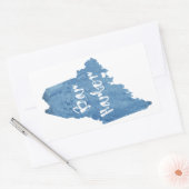 Bar Harbour Maine Wood Grain Rechthoekige Sticker (Envelop)