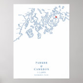 Bar Harbour ME Mariage Élégant Poster du livre d'i (Devant)