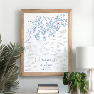 Bar Harbour ME Mariage Élégant Poster du livre d'i