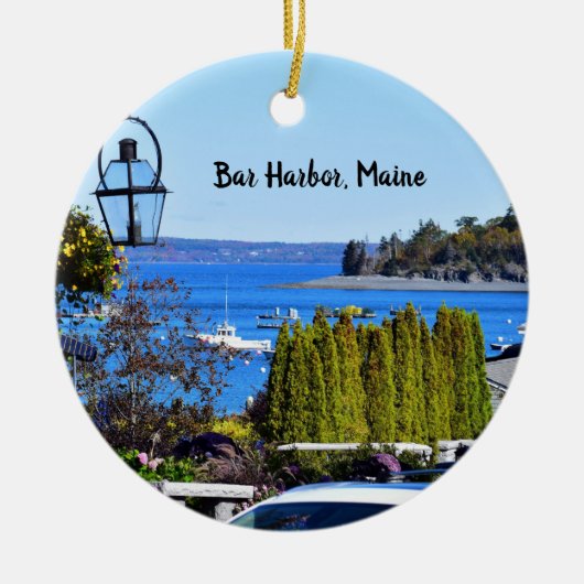 Bar Harbour Round Ornament (Voorkant)