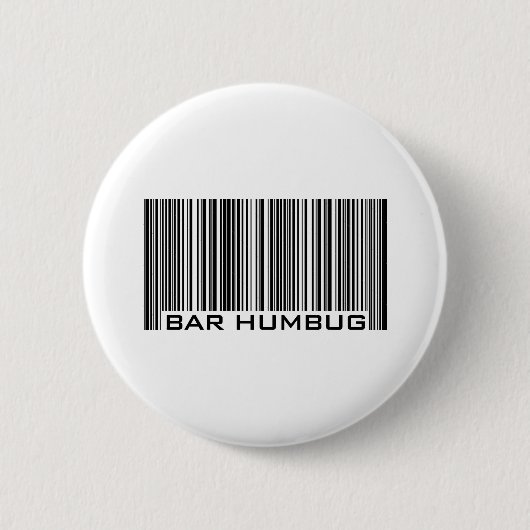 Bar Humbug - kerstcadeautje Ronde Button 5,7 Cm (Voorkant)