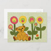 Bär im Blumenbeet Briefkaart (Voorkant / Achterkant)