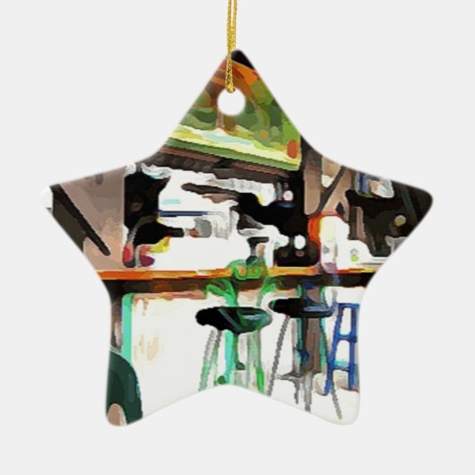 Bar in sleutelwesten keramisch ornament (Voorkant)