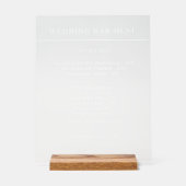 Bar menu sign wedding (Recto)