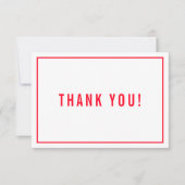 BAR Merci MITZVAH moderne simple rouge noir (Devant)