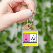 Bar met periodieke tabelcodes sleutelhanger (Hand)